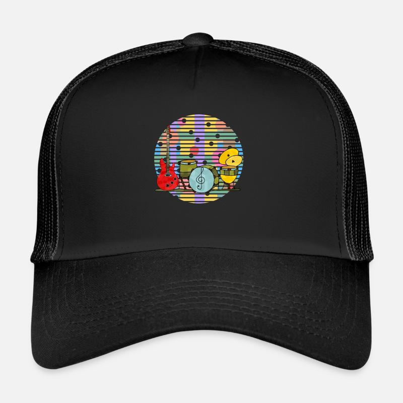Musikinstrumente - Trucker Cap - Schwarz/Schwarz