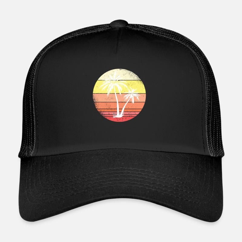 Palme, vacances, plage Casquette trucker 