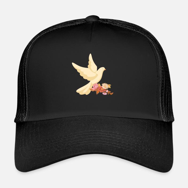 Schöne Taube - Trucker Cap - Schwarz/Schwarz