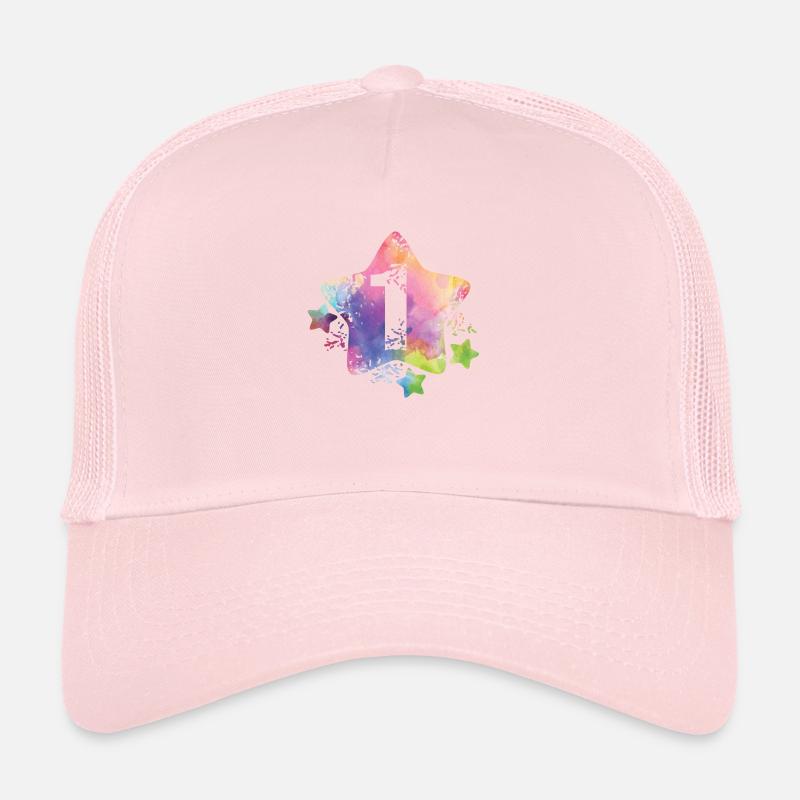 Nombre coloré 1 Casquette trucker 