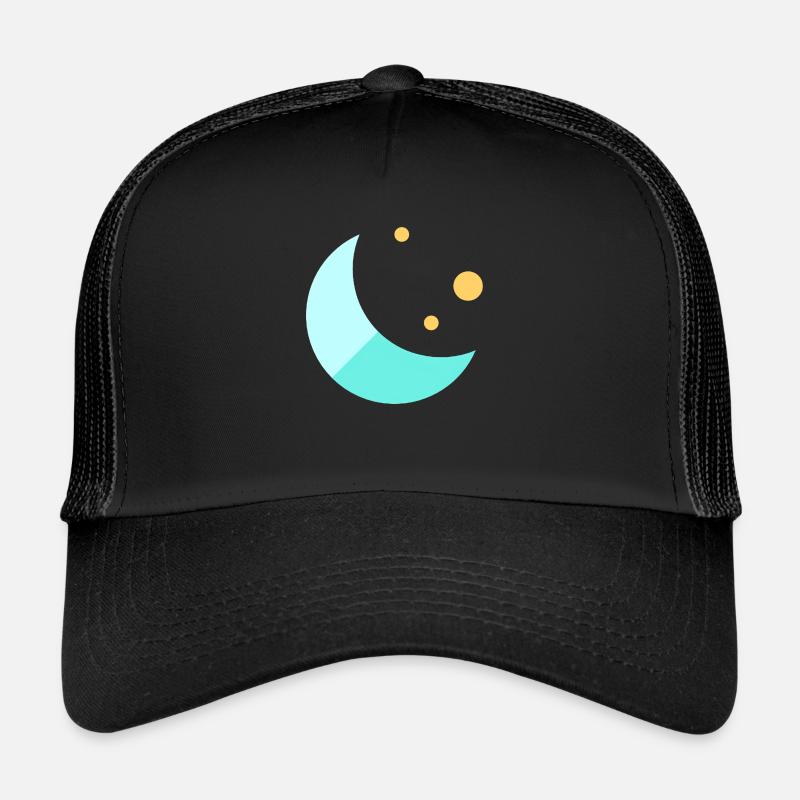 Mond - Trucker Cap - Schwarz/Schwarz