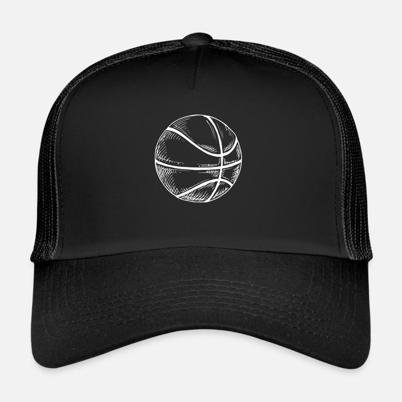 Basketball - Trucker Cap - Schwarz/Schwarz