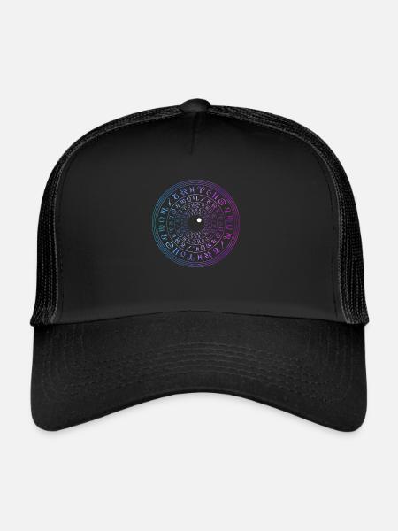 L’œil de l’univers - Casquette trucker  - noir/noir - Devant