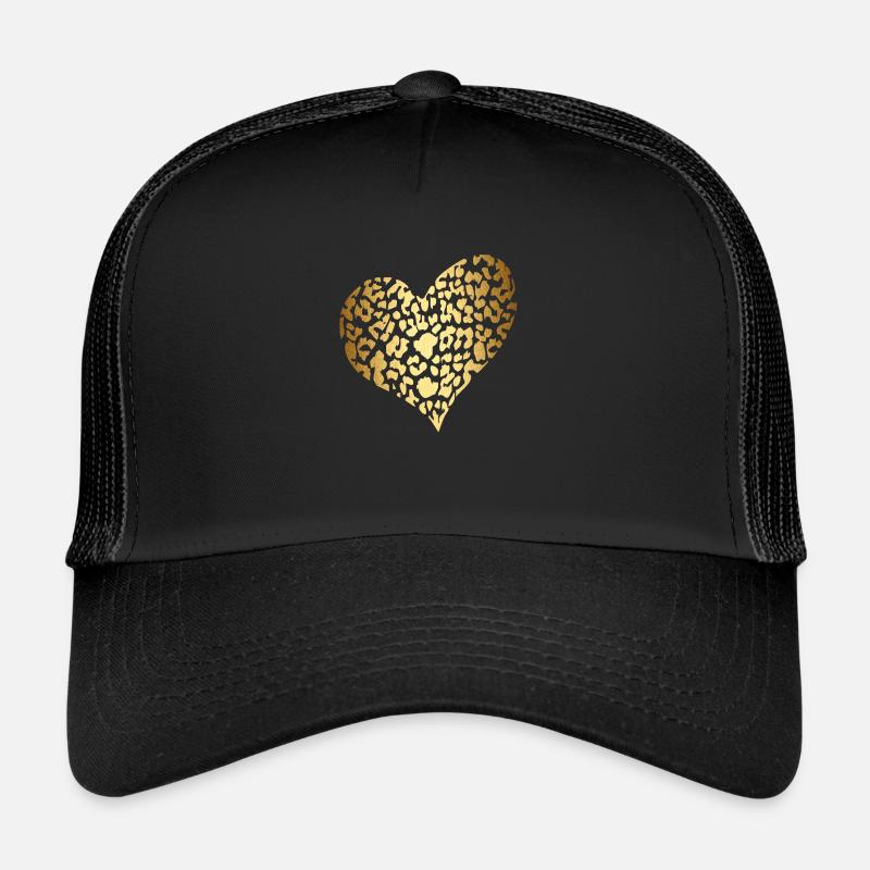Herz aus gold Trucker Cap