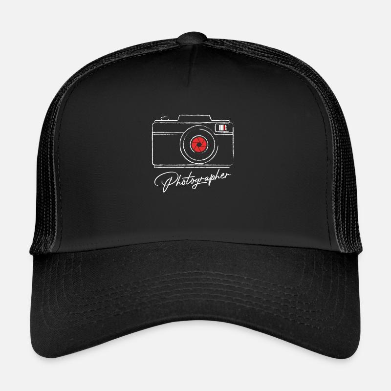 Fotograf - Trucker Cap - Schwarz/Schwarz