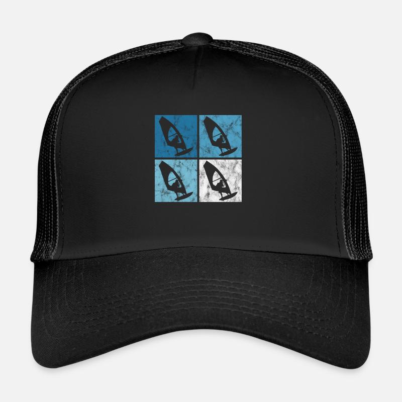 Surfen Retro Windsurfen Windsurfing Windsurfer Trucker Cap