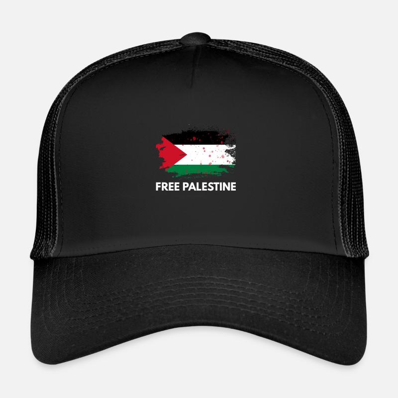 Libérer la Palestine - Casquette trucker  - noir/noir