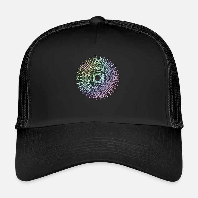 Mandala - Trucker Cap - Schwarz/Schwarz