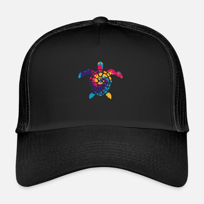 Hawaiian Turtle - Casquette trucker  - noir/noir
