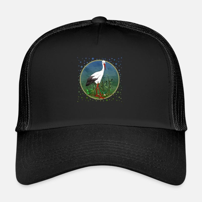 Cigogne - Casquette trucker  - noir/noir