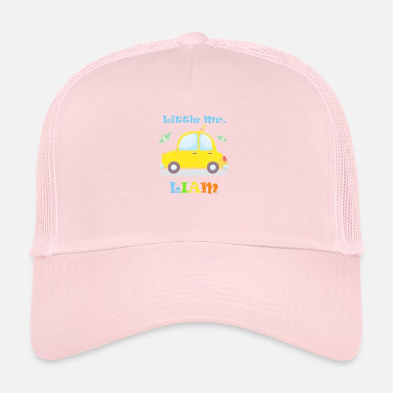 LIAM name t-shirt with car first name gift idea Trucker Cap