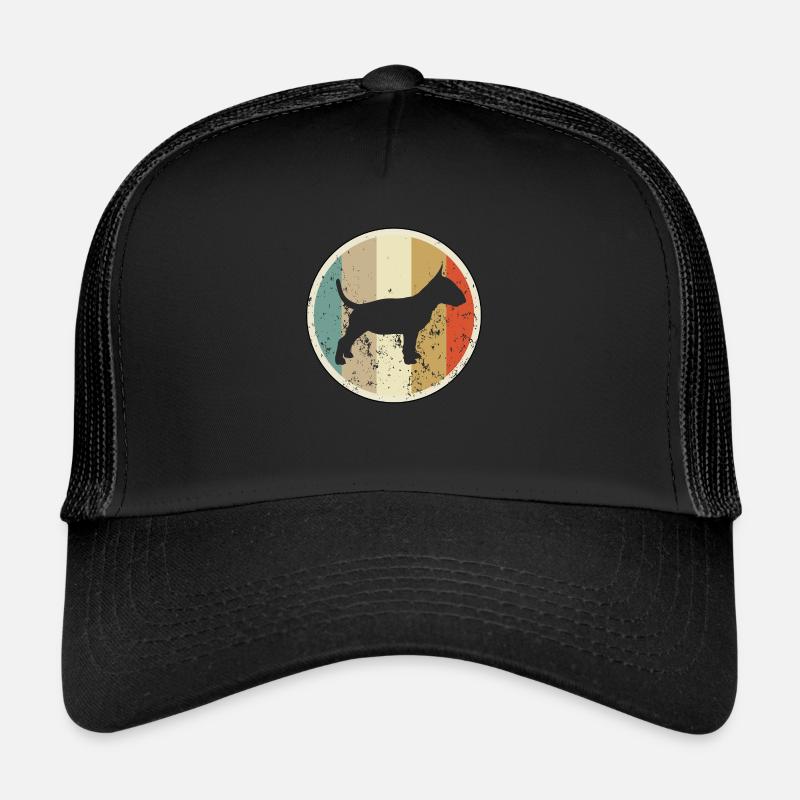 Miniature Bull Terrier Bullterrier - Trucker Cap - Schwarz/Schwarz