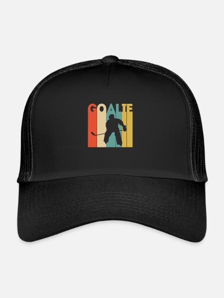Hockey hockey hockey sur glace hockey sur glace hockey sur glace - Casquette trucker  - noir/noir - Devant