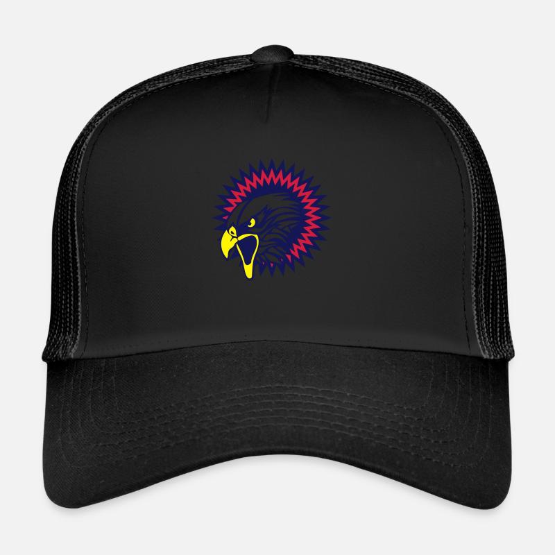 eagle logo head Trucker Cap