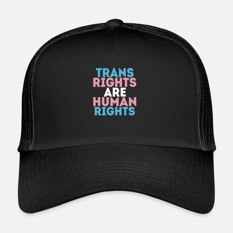 Trans Rights are Human Rights LGBTQ Pride Trucker Cap