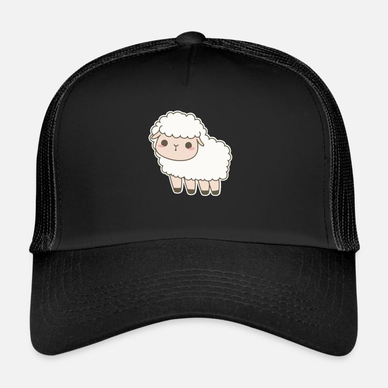 Moutons - Casquette trucker  - noir/noir