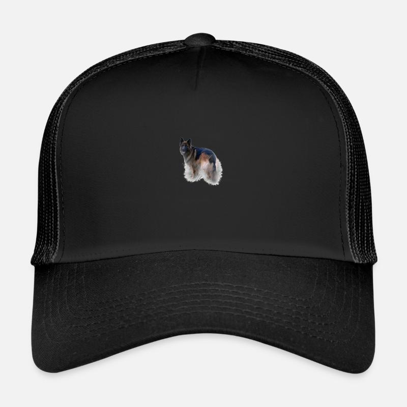 Deutscher Schäferhund - Trucker Cap - Schwarz/Schwarz