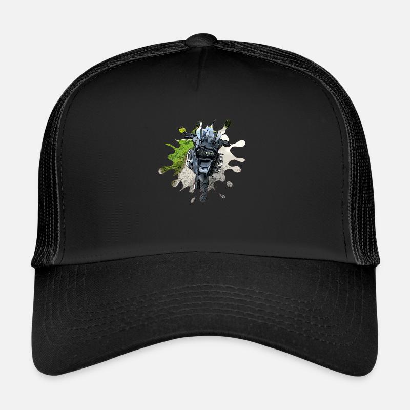 GS black - Trucker Cap - black/black