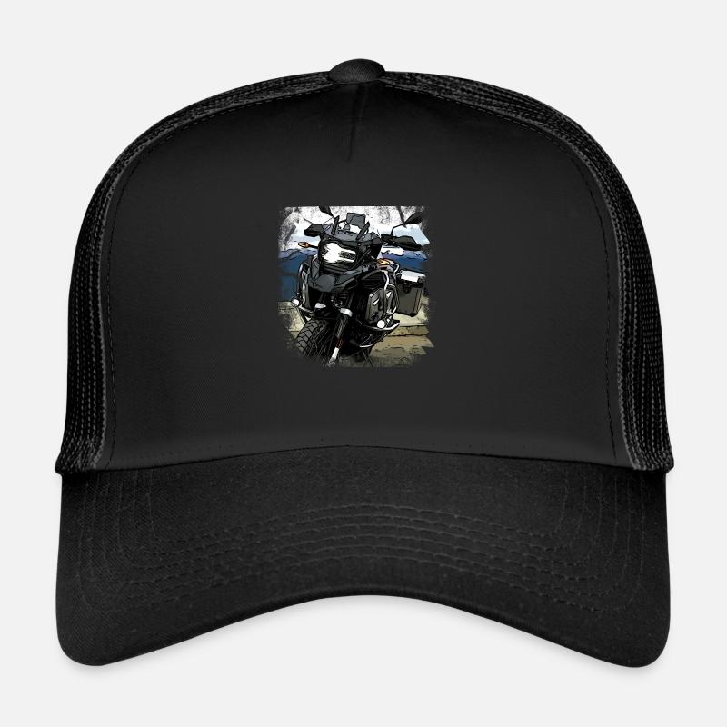 Schwarze GS - Trucker Cap - Schwarz/Schwarz