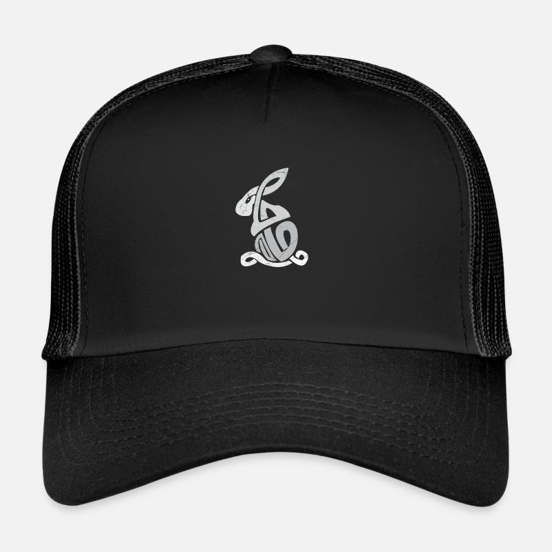 Symboles celtiques Lapin Nodule Celtique Casquette trucker 