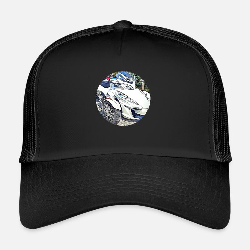 Spyder RT - Casquette trucker - noir/noir