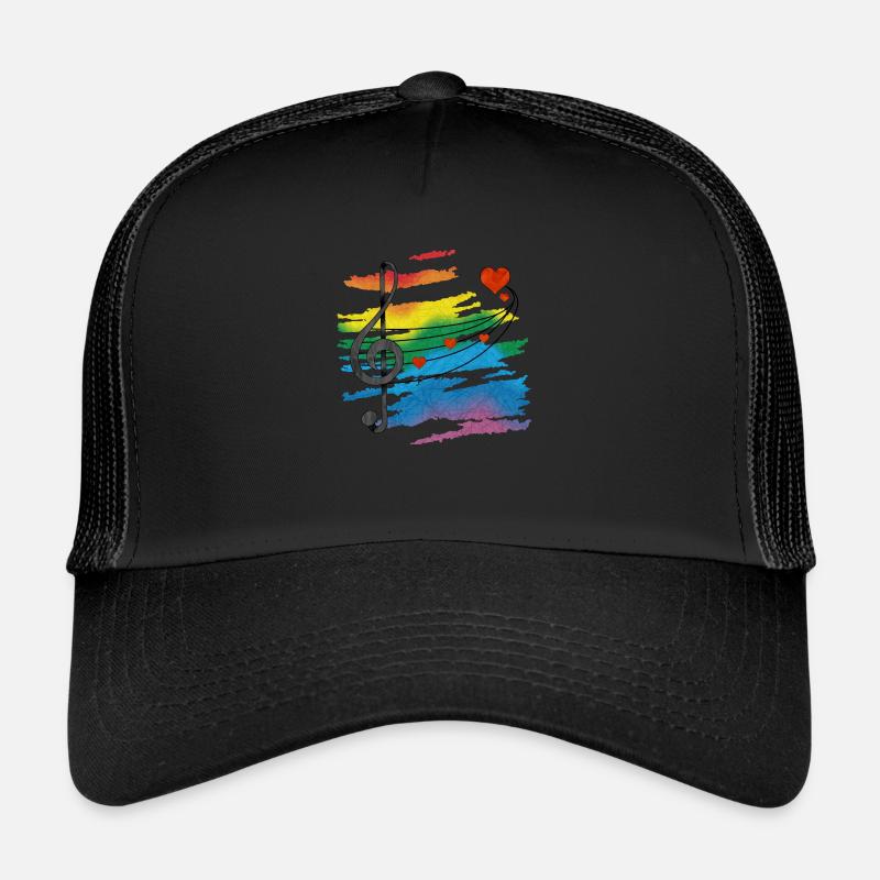Musik - Trucker Cap - Schwarz/Schwarz