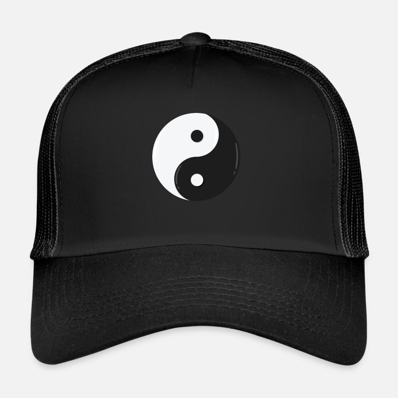 Yin und Yang - Trucker Cap - Schwarz/Schwarz
