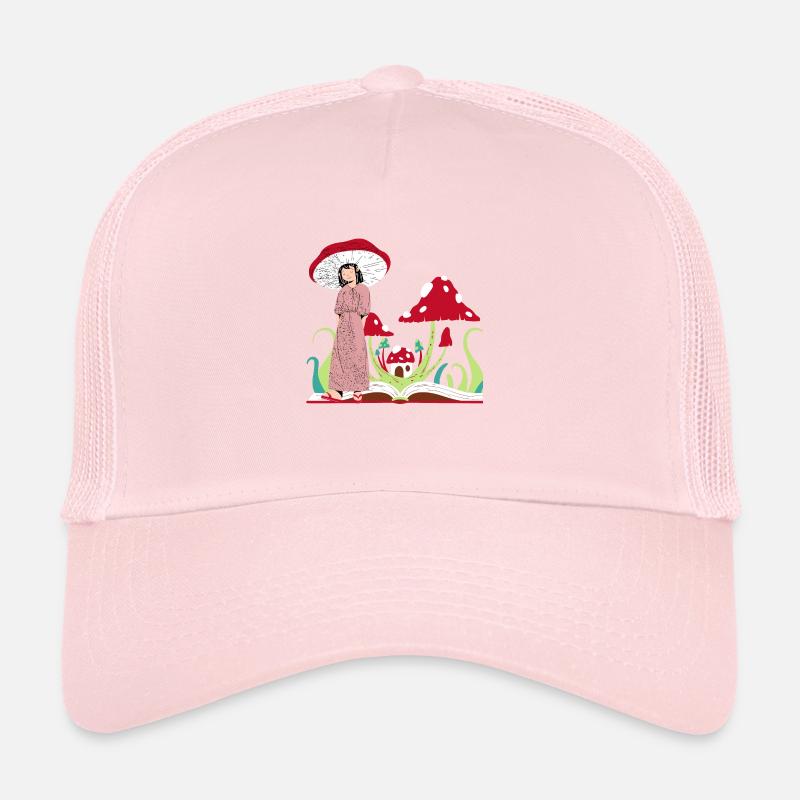 Princesse champignon, champignons rouges cottagecore Casquette trucker 