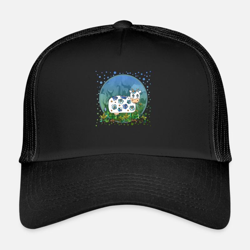 Kuh - Trucker Cap - Schwarz/Schwarz