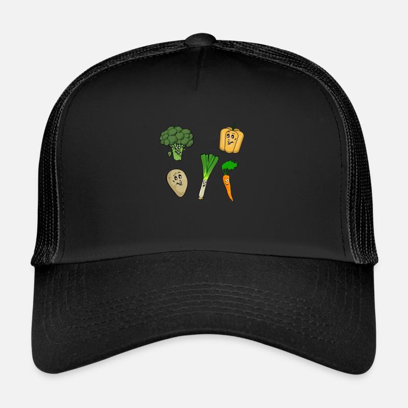 Légumes heureux Casquette trucker 