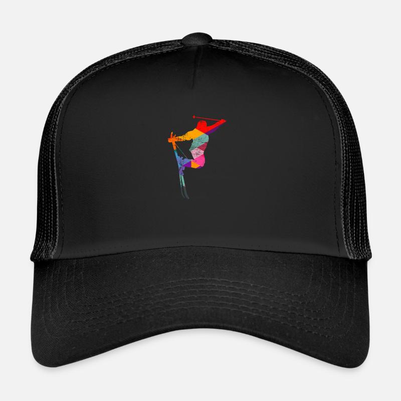 Skifahren Skifahrer Trucker Cap