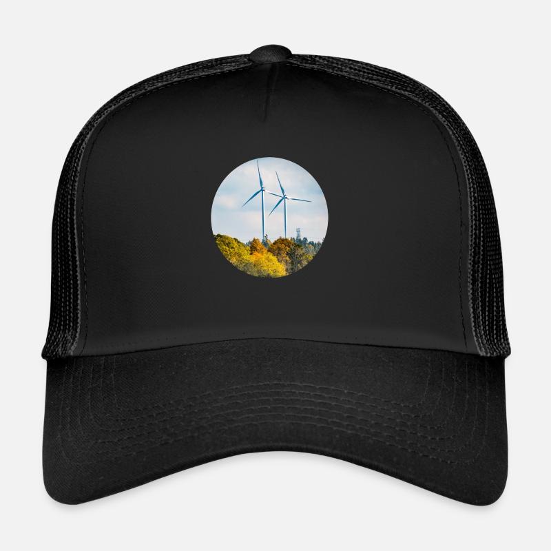 Windenergie - Trucker Cap - Schwarz/Schwarz