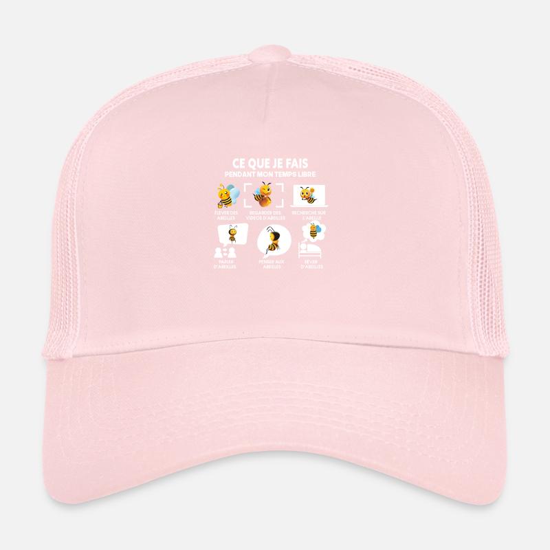 Ce Que Je Fais Pendant Mon Temps Libre abeilles Casquette trucker 