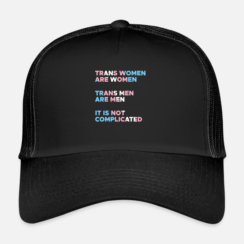 Transfrauen sind Frauen Transmänner sind Männer Trucker Cap
