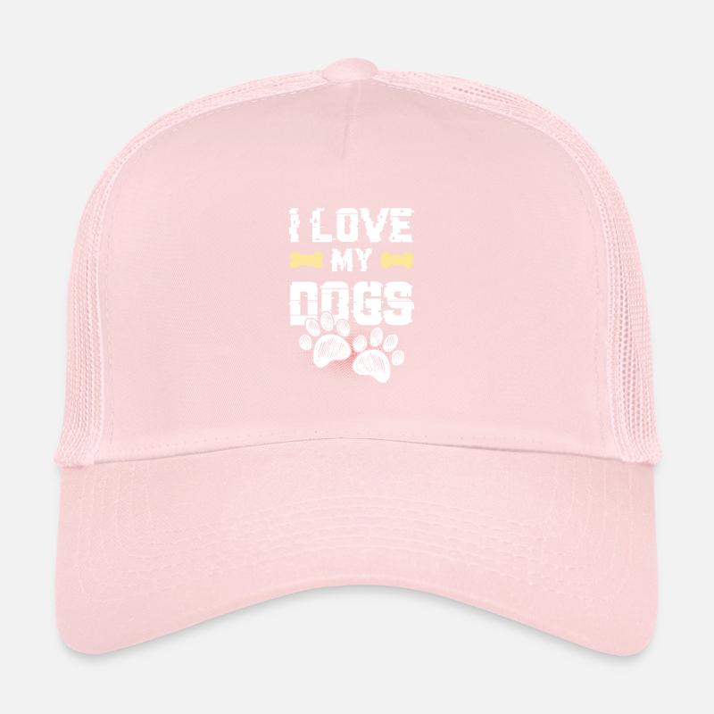 J’aime mes chiens Casquette trucker 