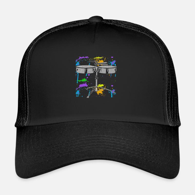 Timbal Color Splash Percussion Instrument Casquette trucker 