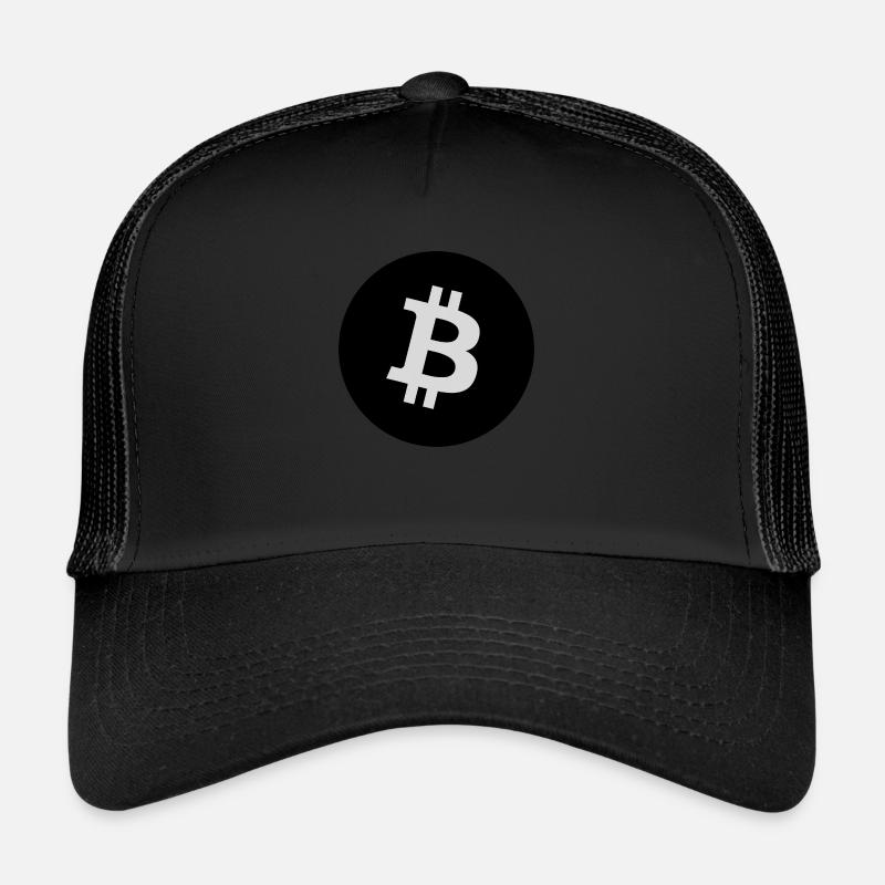 Bitcoin Bitcoin Logo Kryptowährung - Trucker Cap - Schwarz/Schwarz