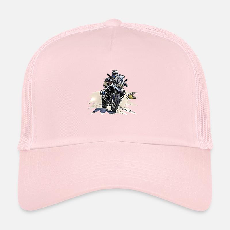 Courbe de vélo d’aventure Casquette trucker 