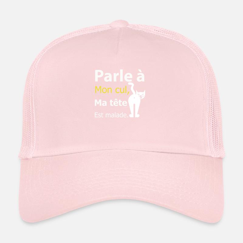 Humour chat Malade Casquette trucker 