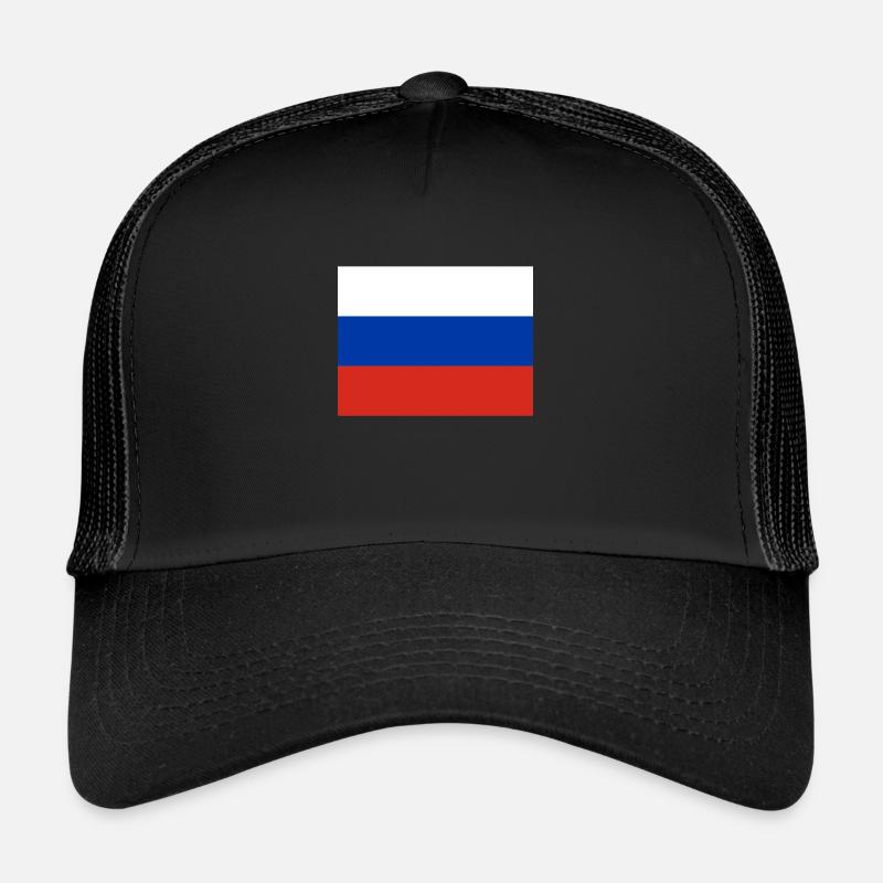 Russland - Trucker Cap - Schwarz/Schwarz