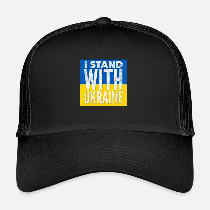 Ukraine - Trucker Cap - Schwarz/Schwarz