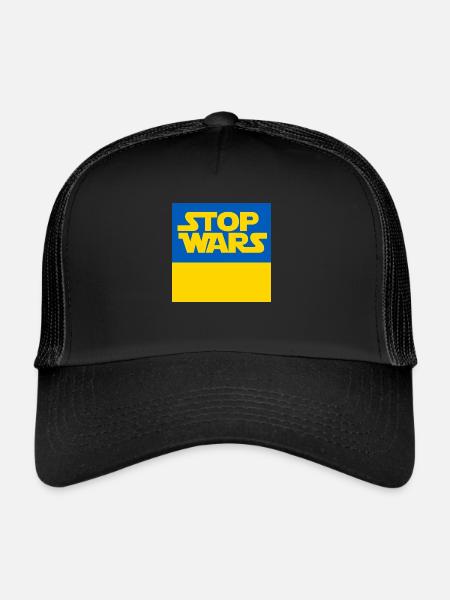 Ukraine - Casquette trucker  - noir/noir - Devant