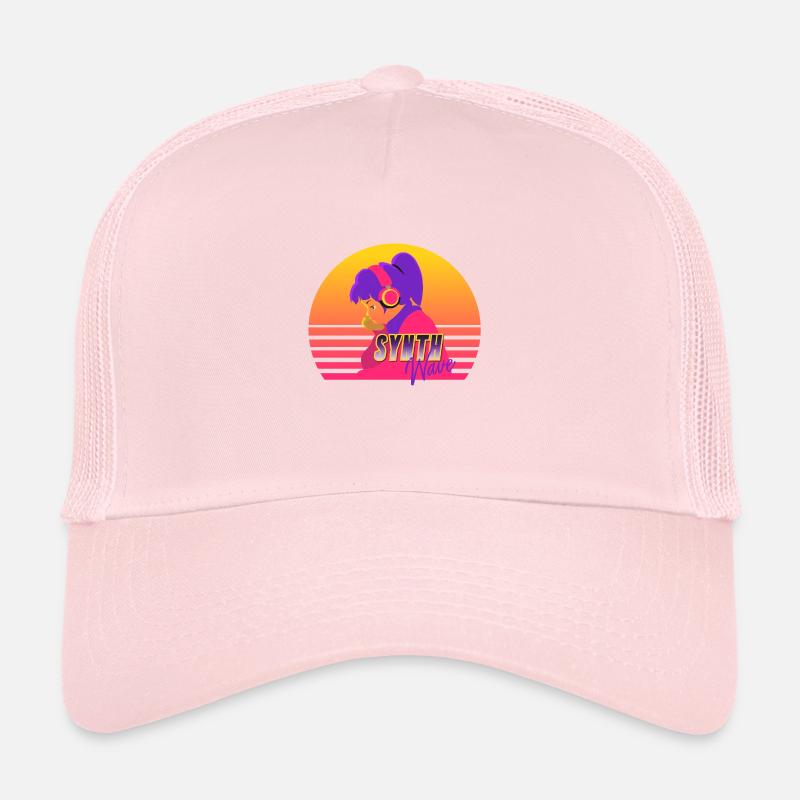 Synthwave Girl Casquette trucker 