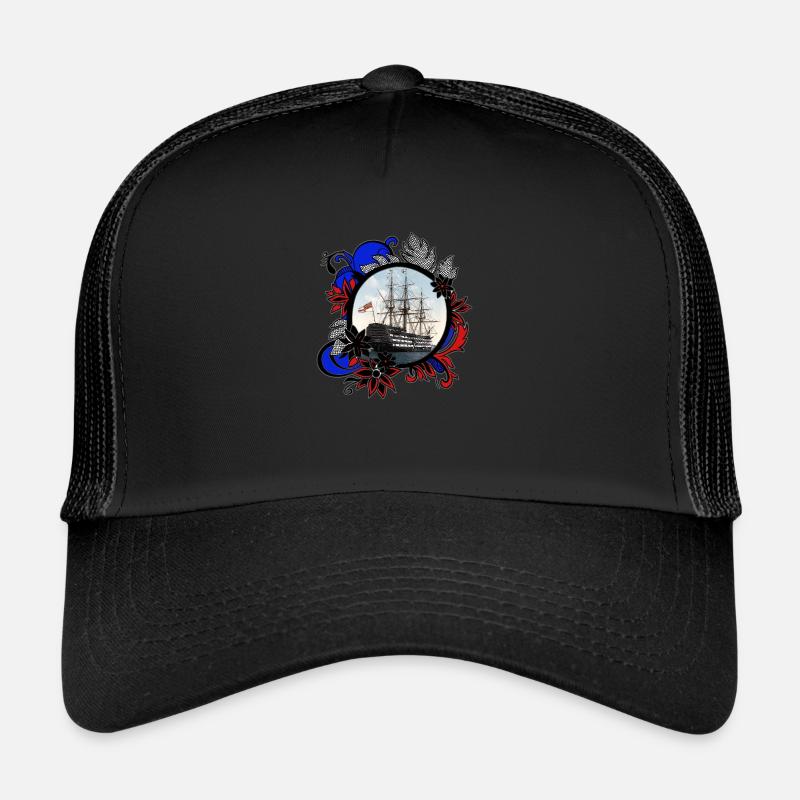 HMS Sieg - Trucker Cap - Schwarz/Schwarz