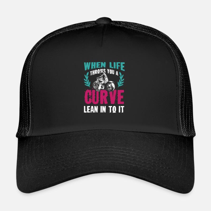 leben kurve motorrad Trucker Cap