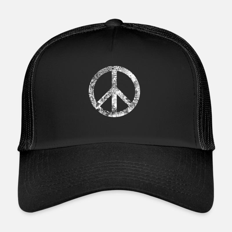 Signe de paix Paix Harmonie Tolérance Pacifiste Casquette trucker 
