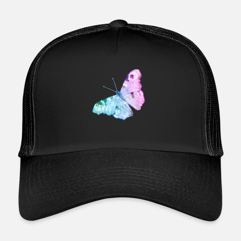 Schmetterling - Trucker Cap - Schwarz/Schwarz
