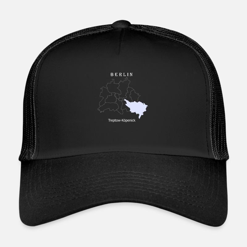 City Map Berlin Treptow Köpenick Map Trucker Cap