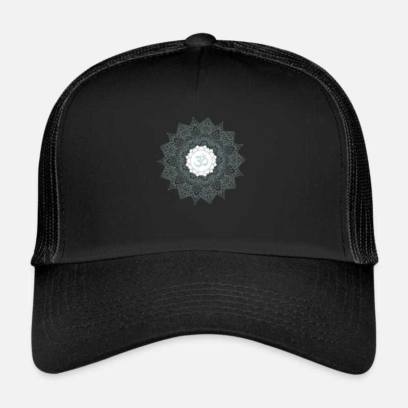 om chakra yoga hell menthe mandala Casquette trucker 