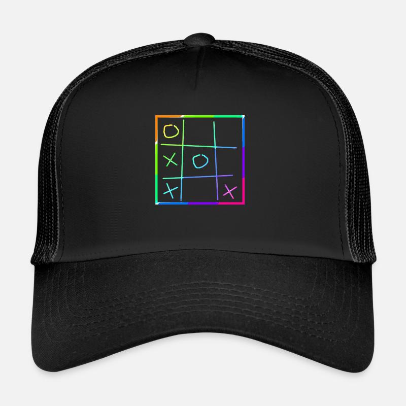 Tic Tac Toe | | de jeu Symboles Casquette trucker 